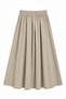 Mixray High Waist A-Line Midi Skirt - 3