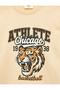 Tiger Printed Crew Neck Short Sleeve Cotton T-Shirt - 3