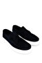 Men's Genuine Leather Navy Blue Suede Loafers - 2