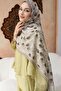 Feather Patterned Shawl Mink