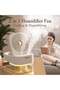 Portable Mini Fan Humidifier with LED Night Light – USB Rechargeable Cool Mist Air Cooler - 2