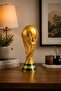 FIFA World Cup Trophy Souvenir, Luxury Golden Football Cup Showpiece for Home, Office, 21CM - 5