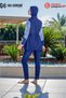 Premium Women's Plus Size Oval Cut Zippered Flexible Parachute Water Repellent Hijab Swimsuit - 3