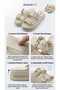 Double Buckle Women's Gold Buckle Eva Lightweight Soft Thick Sole Slippers - 2
