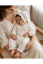 Newborn Jumpsuit 4 Layers Muslin Daisy Collar (Jumpsuit & Hat) (0-3 Months) - 2