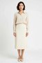 Women's Midi Skirt A-Line Elastic Waist Lace Knitted Textured Regular Waist Lined Casual Comfortable Daily Wear - 4