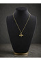 Kassandra Gold Color Zircon Stone Bird Figured Women's Necklace – Elegant and Minimalist Design - 2