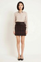 Women's High Waist A-Line Mini Skirt Plaid Woven Fabric Slim Belt Detailed Relaxed Cut Casual Modern - 4