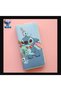 Zippered Big Blue Stitch Character Coin Wallet for Girls and Boys, Large Capacity Children's Wallet, Faux Leather Big Size Wallet for Teen Girls and Boys, Cute Wallet with Coin and Cash Card Holder Compartments, Gift