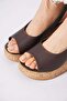 Pandeger feta flat back strap women's sandals brown skin - 4