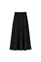 تنورة جينز واسعة من الأسفل باللون الأسود - 2