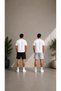 Men's Shorts, Black Shorts, Gray Shorts, 2 Thread Count, Plus Size, Sports Shorts, Oversize, Lace-Up, Casual Shorts - 3