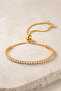 Gold Color Waterway Stone Adjustable Women's Bracelet - 2