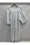 White Italian Plus Size Lace Laced Lined Long Dress 42 - 50 Size - 2