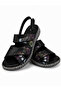 Lavinia Black Genuine Leather Women's Sandals - 4