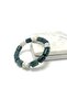 Certified Moss Agate Cylinder Cut Natural Stone Bracelet - 7
