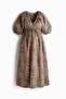 MAMA Balloon-sleeved midi dress - 6