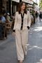 Women's Summer Knitwear Shirt with Openwork Tassel Detail - 3
