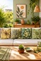 Succulents Patterned 4-Piece Throw Pillow Cover Set - 2