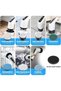 Smart Cordless Spin Scrubber Cleaning Tool with USB Rechargeable System, Adjustable Extension Rod, Multiple Cleaning Accessories and Powerful Dirt Removing Capability for Home Use - 6