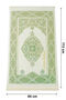 Special for Father's Day: My Dear Dad Embroidered Prayer Rug Set with Prayer Beads, Green - 6
