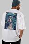For Dog Lovers 20 White Oversize T-Shirt with Dog Print on the Back 100% Cotton Unisex Dog Lover Premium Design - 7