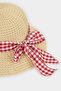 D8423A8Bg286 Beige Straw Hat for Girls - 2