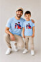 Father Son Combination Sold as a Single Item 100% Cotton Oversize T-Shirt Father's Day Gift