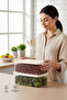 Set of 2 4300 ml Refrigerator and Freezer Storage Containers, Food Organizer with Lids - 2
