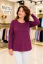 Women's Classic Combed Cotton Blouse for Middle-Aged and Older Women 30261 - 4