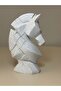 Low Poly Horse Head Baskı Figür