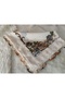 Handmade Needlework Writing, Scarf, Yemeni, Mevlit Cover, Head Cover, 4 Sides Embroidered, 100% Cotton, 100*100cm - 7