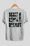 Squat Bench Deadlift Oversize Back Printed White T-Shirt 100% Cotton Streetwear Premium Comfortable Fit