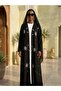 Elegant Embroidered 2-Piece Abaya Set with Matching Veil - 2
