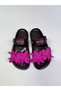Floral Handmade Flower-Detail Comfortable and Stylish Designed Comfortable Sole Slippers - 2