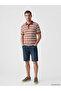 Esvab • Modern & Distinctive Devrik Roba Collar Striped Men's T-Shirt - 2