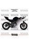 ملصق طلاء CFMOTO 250SR ثنائي اللون، طقم جاهز لطلاء المحرك، عالي الجودة