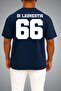 Oversize Off Campus Briar University Hawks Di Laurentis 66 Chest and Back Printed Unisex T-Shirt - 2