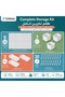 مجموعة منظمات الحائط من البلاستيك، 6 ألواح مقاس 84×56 سم مع 30 خطافًا و6 صناديق تخزين، رف تخزين أبيض مثبت على الحائط للمطبخ والحمام والمكتب والمنزل - 3