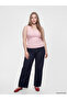 Pink Plus Size U-Neck Women's Undershirt - 2