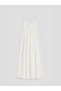 Lcw Modest White V-Neck Rope Strap Brode Dress - 6
