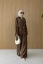 Premium Drafted Tencel Fabric Suit with Gold Brocade Detail - 4