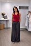 Zipper Detailed Viscose Flexible Fit Athlete-Xs - Red - 2