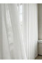 Off-White 1-to-3 Dense Pleated Bamboo Tulle Curtain for a Full and Stylish Look - 3