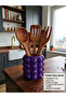 Bubble Countertop Upright Spoon Holder Organizer Purple - 4