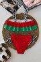 My Little One's Cicileri Watermelon Patterned Girls' 2-Piece Swimsuit Bikini Set - Red - 4