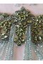 Handcrafted, Stone Embellished Evening Dress/Costume Applique - 5