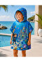 Boys' Sea Castle Themed Hooded Beach Poncho Quick-Drying Children's Towel Poncho - 4