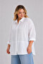 Mercan Muslin Comfortable Fit Plus Size Women's Shirt |   Ek1001611563 - 2