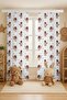 Sleepy Princesses Patterned Children's Baby Room Background Curtain (Single Wing Pricing)
